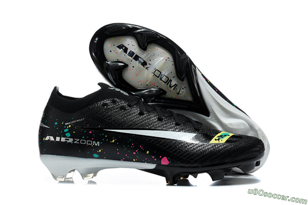 Nike Air Zoom Mercurial Vapor 16 Elite FG Firm Ground Soccer Cleats - Black/Black/Multicolor 1