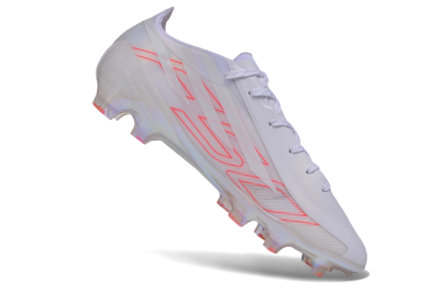 Adidas F50 Hyperfast Evo FG Firm Ground Soccer Cleats - White/White/Solar Red