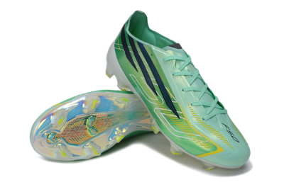 Adidas F50 Hyperfast Elite FG Firm Ground Soccer Cleats - Green/Mint Green/Iridescent Teal