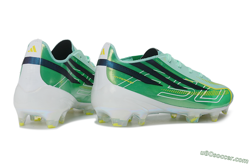 Adidas F50 Hyperfast Elite FG Firm Ground Soccer Cleats - Green/Mint Green/Iridescent Teal 7