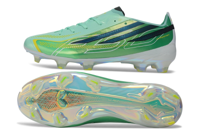 Adidas F50 Hyperfast Elite FG Firm Ground Soccer Cleats - Green/Mint Green/Iridescent Teal