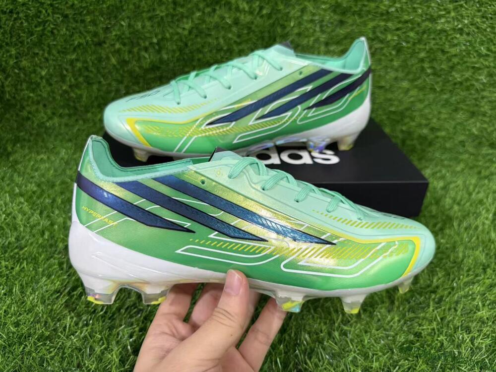 Adidas F50 Hyperfast Elite FG Firm Ground Soccer Cleats - Green/Mint Green/Iridescent Teal
