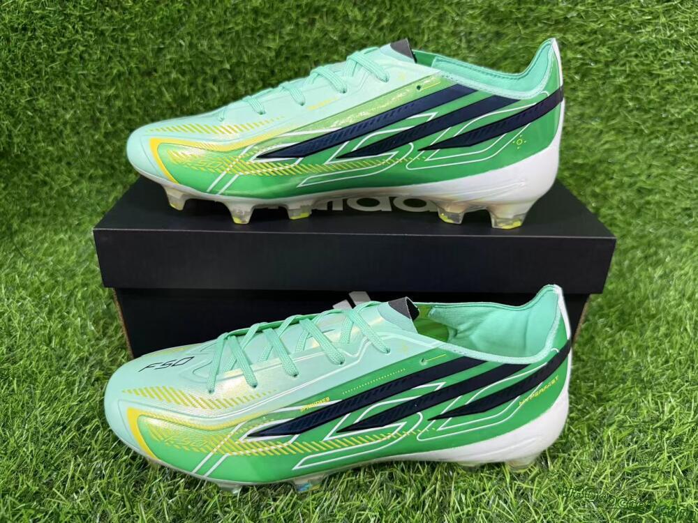 Adidas F50 Hyperfast Elite FG Firm Ground Soccer Cleats - Green/Mint Green/Iridescent Teal