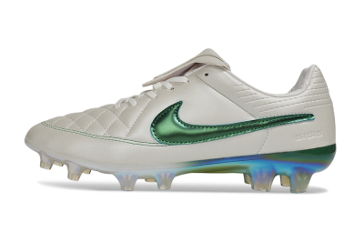 Nike Tiempo Legend SE FG Firm Ground Soccer Cleats - White/Pearl White/Emerald Green