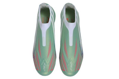 Adidas F50 Hyperfast Elite Laceless FG Firm Ground Soccer Cleats - Green/Mint Rush/Solar Red