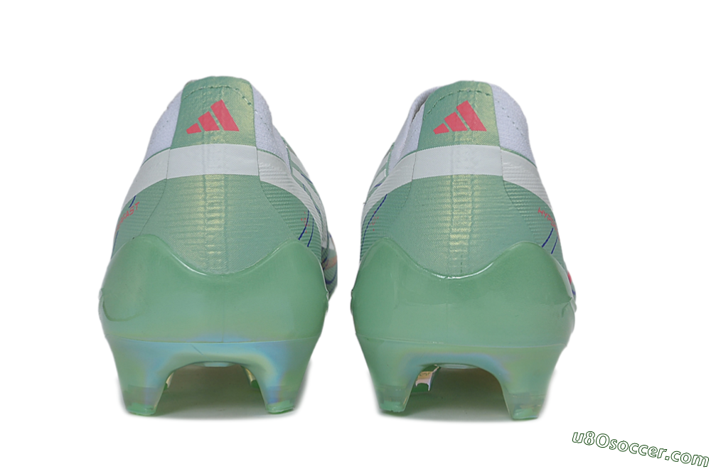 Adidas F50 Hyperfast Elite Laceless FG Firm Ground Soccer Cleats - Green/Mint Rush/Solar Red 5