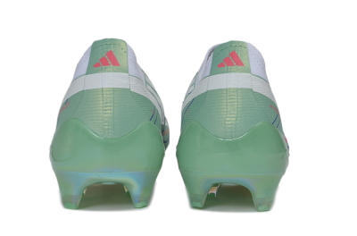 Adidas F50 Hyperfast Elite Laceless FG Firm Ground Soccer Cleats - Green/Mint Rush/Solar Red
