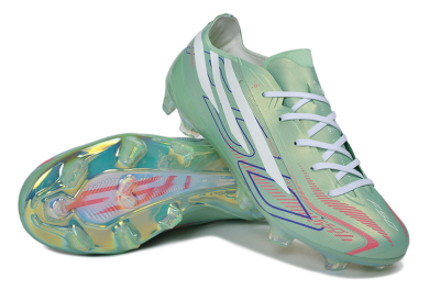 Adidas F50 Hyperfast Elite FG Firm Ground Soccer Cleats - Green/Mint Green/Iridescent
