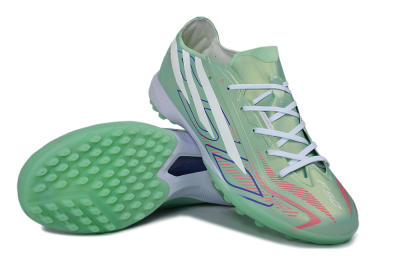 Adidas F50 Hyperfast Pro TF Artificial Turf Soccer Shoes - Green/Mint Green/White
