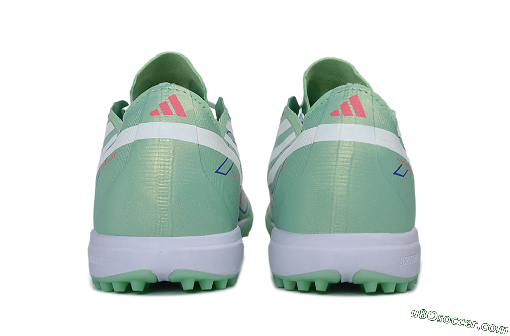 Adidas F50 Hyperfast Pro TF Artificial Turf Soccer Shoes - Green/Mint Green/White 5