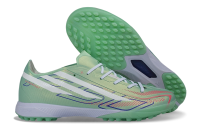 Adidas F50 Hyperfast Pro TF Artificial Turf Soccer Shoes - Green/Mint Green/White