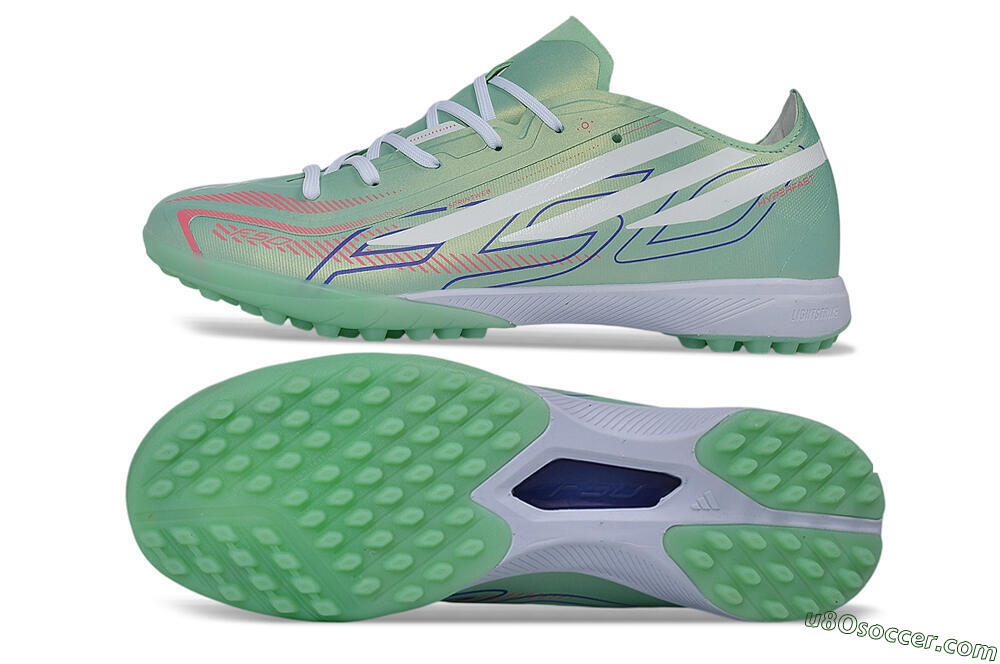 Adidas F50 Hyperfast Pro TF Artificial Turf Soccer Shoes - Green/Mint Green/White 0