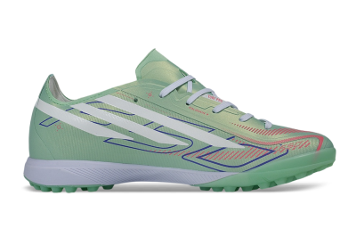 Adidas F50 Hyperfast Pro TF Artificial Turf Soccer Shoes - Green/Mint Green/White