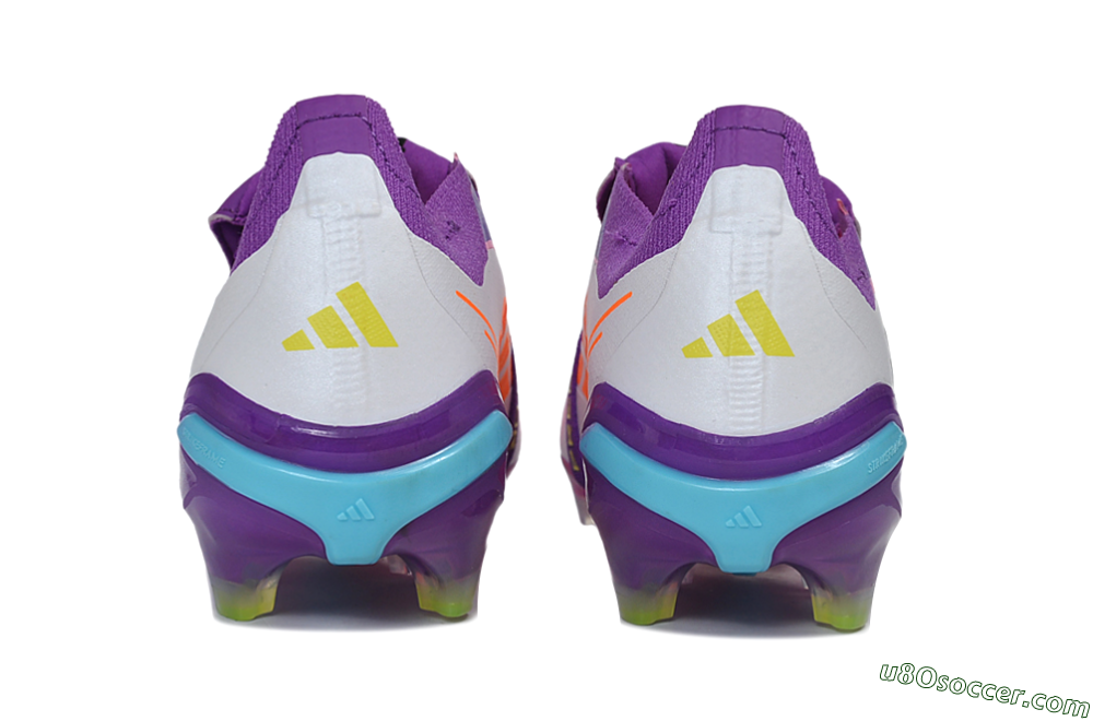 Adidas Predator 26 Elite Fold-Over Tongue FG Firm Ground Soccer Cleats - Purple/Berry Blast/Lucid Cyan 5