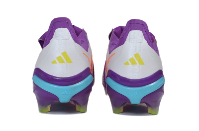 Adidas Predator 26 Elite Fold-Over Tongue FG Firm Ground Soccer Cleats - Purple/Berry Blast/Lucid Cyan