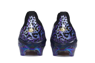 Adidas Predator 26 Elite Laceless FG Firm Ground Soccer Cleats - Black/Core Black/Metallic Purple