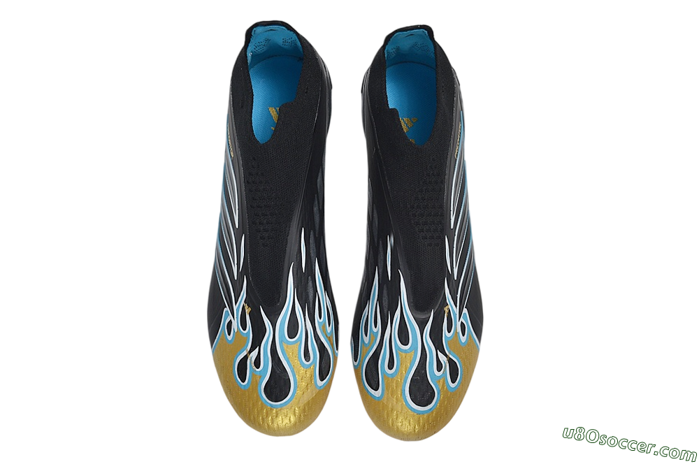 Adidas Predator 26 Elite Laceless FG Firm Ground Soccer Cleats - Black/Core Black/Metallic Gold 4