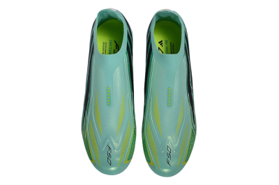 Adidas F50 Hyperfast Elite Laceless FG Firm Ground Soccer Cleats - Green/Mint/Navy