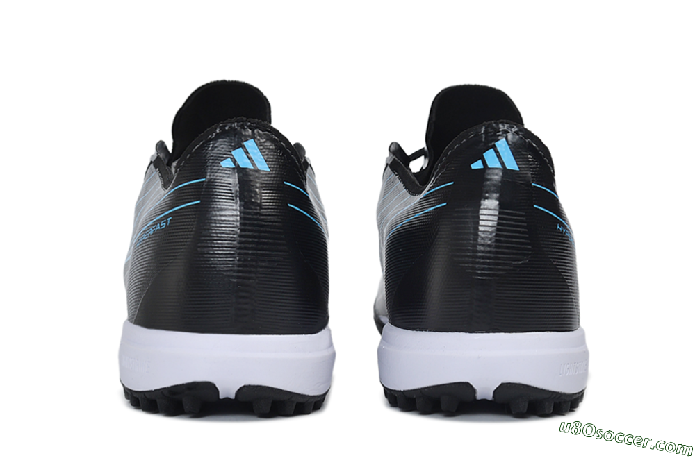 Adidas F50 Hyperfast Elite TF Artificial Turf Soccer Shoes - Black/Core Black/Lucid Blue 5