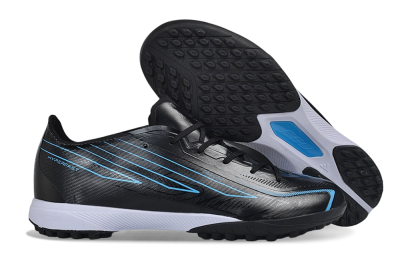Adidas F50 Hyperfast Elite TF Artificial Turf Soccer Shoes - Black/Core Black/Lucid Blue