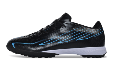 Adidas F50 Hyperfast Elite TF Artificial Turf Soccer Shoes - Black/Core Black/Lucid Blue