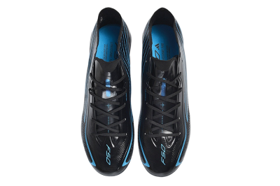 Adidas F50 Hyperfast Elite FG Firm Ground Soccer Cleats - Black/Core Black/Lucid Cyan