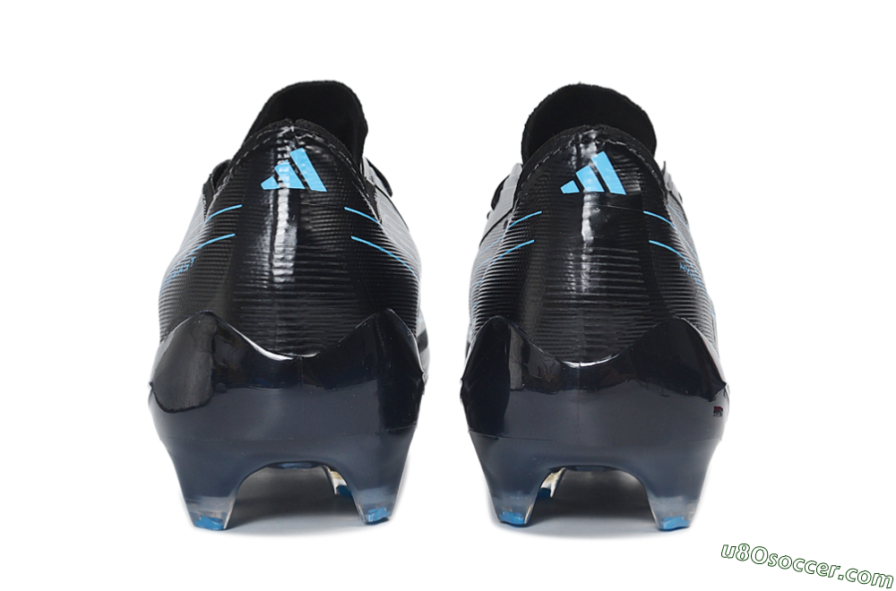 Adidas F50 Hyperfast Elite FG Firm Ground Soccer Cleats - Black/Core Black/Lucid Cyan 5
