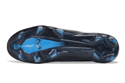 Adidas F50 Hyperfast Elite FG Firm Ground Soccer Cleats - Black/Core Black/Lucid Cyan