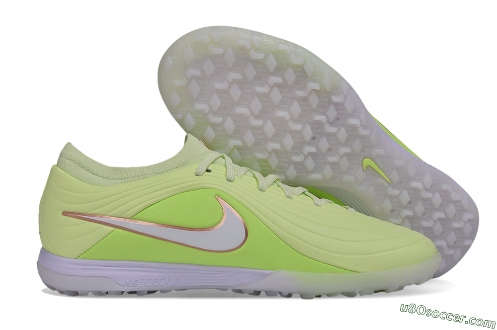Nike Tiempo Legend 11 Elite TF Artificial Turf Soccer Shoes - Green/Barely Volt/Metallic Copper 1