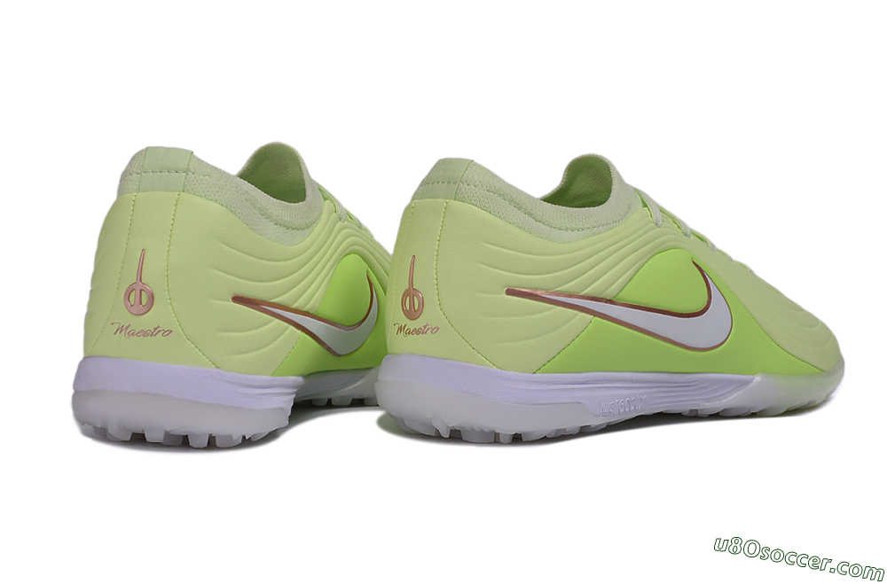 Nike Tiempo Legend 11 Elite TF Artificial Turf Soccer Shoes - Green/Barely Volt/Metallic Copper 6