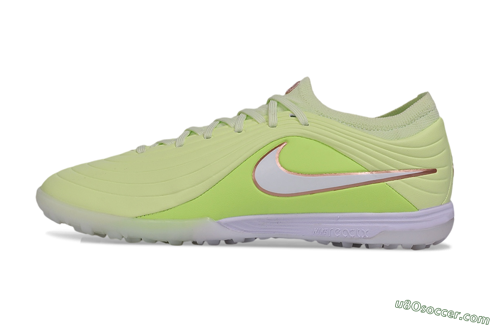 Nike Tiempo Legend 11 Elite TF Artificial Turf Soccer Shoes - Green/Barely Volt/Metallic Copper 2