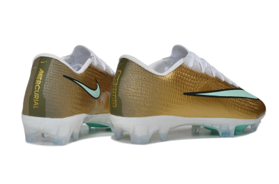 Nike Air Zoom Mercurial Superfly 11 Elite FG Firm Ground Soccer Cleats - Gold/Metallic Gold/Mint Green