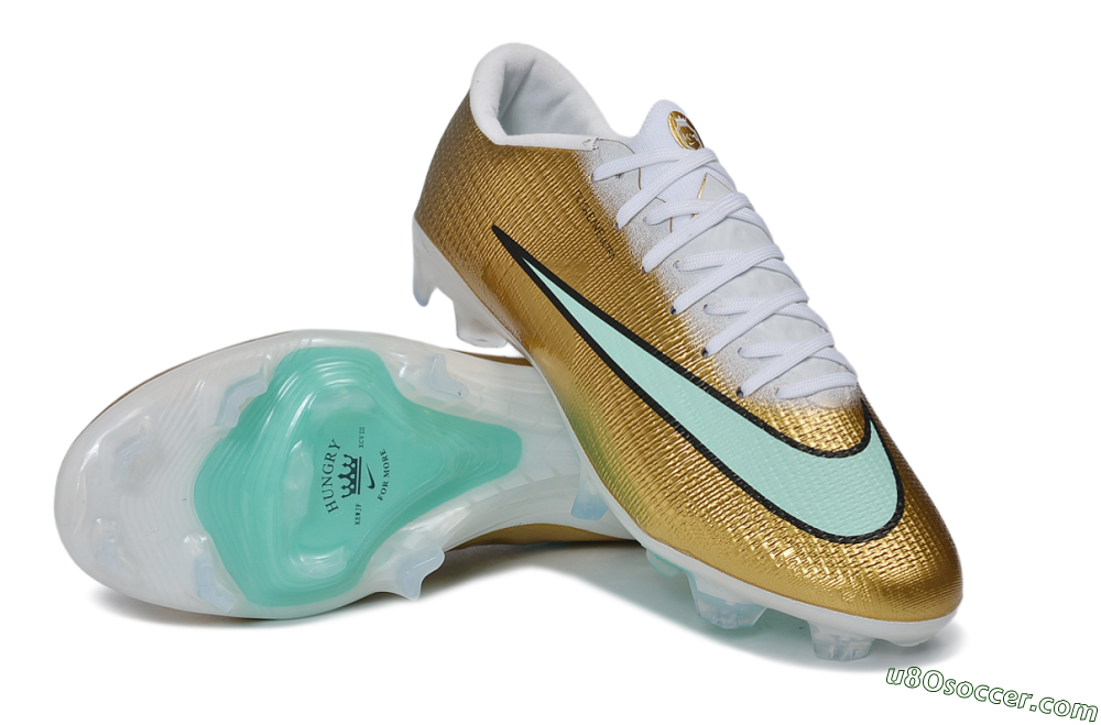 Nike Air Zoom Mercurial Superfly 11 Elite FG Firm Ground Soccer Cleats - Gold/Metallic Gold/Mint Green 3