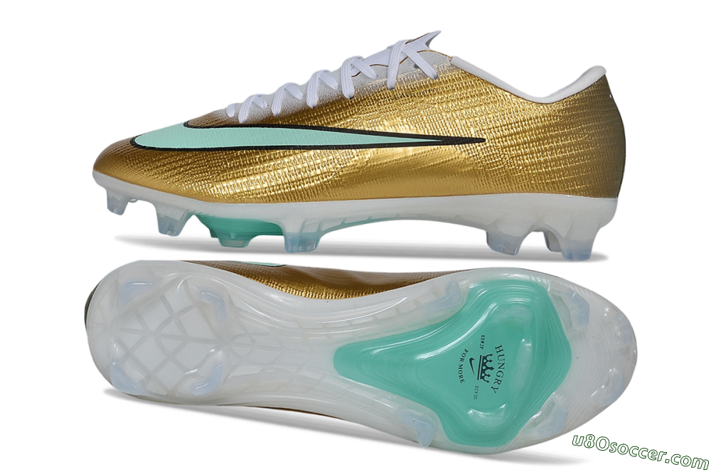 Nike Air Zoom Mercurial Superfly 11 Elite FG Firm Ground Soccer Cleats - Gold/Metallic Gold/Mint Green 0