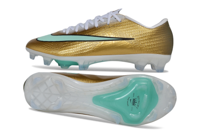 Nike Air Zoom Mercurial Superfly 11 Elite FG Firm Ground Soccer Cleats - Gold/Metallic Gold/Mint Green