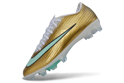 Nike Air Zoom Mercurial Superfly 11 Elite FG Firm Ground Soccer Cleats - Gold/Metallic Gold/Mint Green