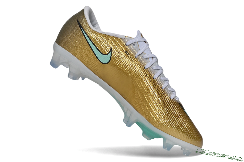Nike Air Zoom Mercurial Superfly 11 Elite FG Firm Ground Soccer Cleats - Gold/Metallic Gold/Mint Green 4