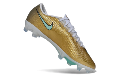 Nike Air Zoom Mercurial Superfly 11 Elite FG Firm Ground Soccer Cleats - Gold/Metallic Gold/Mint Green