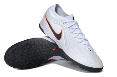 Nike Tiempo Legend 11 Elite TF Artificial Turf Soccer Shoes - White/Black/Total Orange