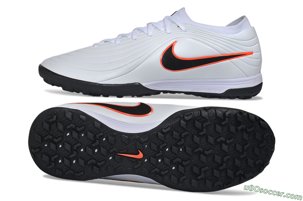 Nike Tiempo Legend 11 Elite TF Artificial Turf Soccer Shoes - White/Black/Total Orange 0