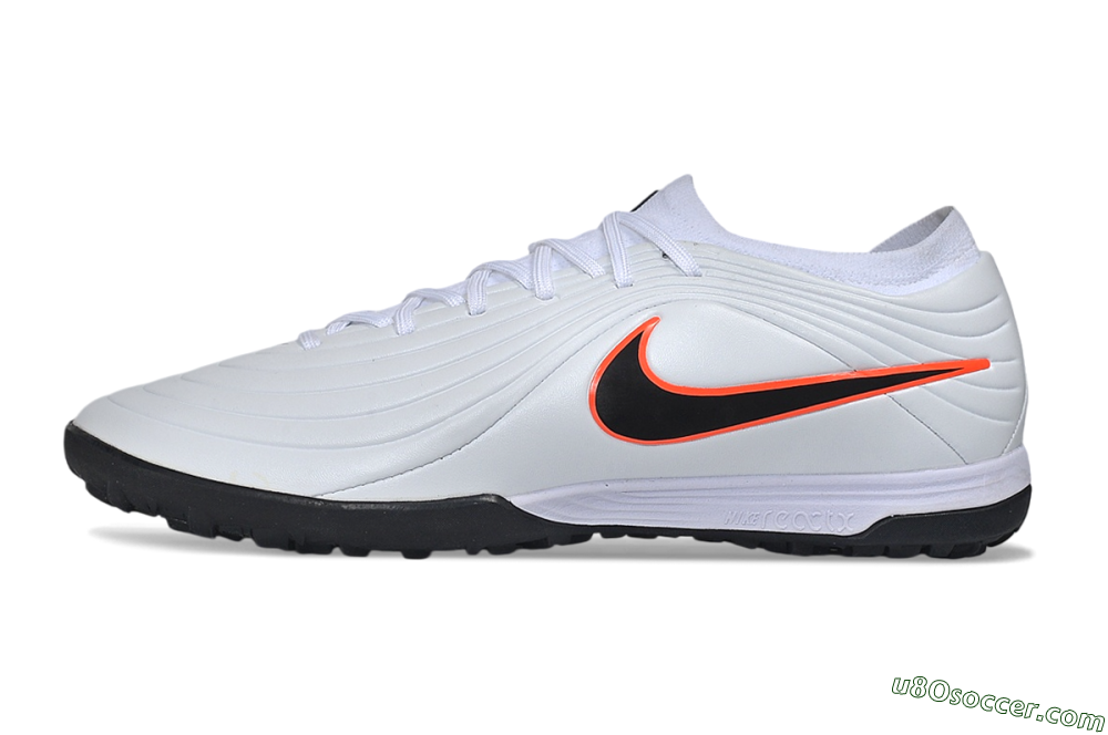 Nike Tiempo Legend 11 Elite TF Artificial Turf Soccer Shoes - White/Black/Total Orange 2