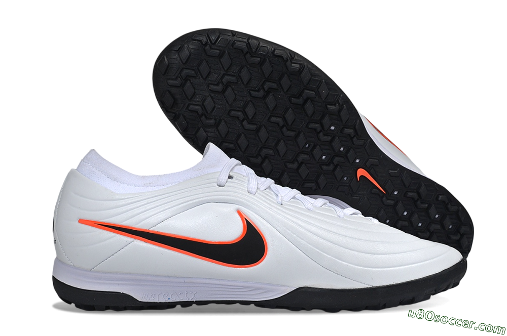 Nike Tiempo Legend 11 Elite TF Artificial Turf Soccer Shoes - White/Black/Total Orange 1