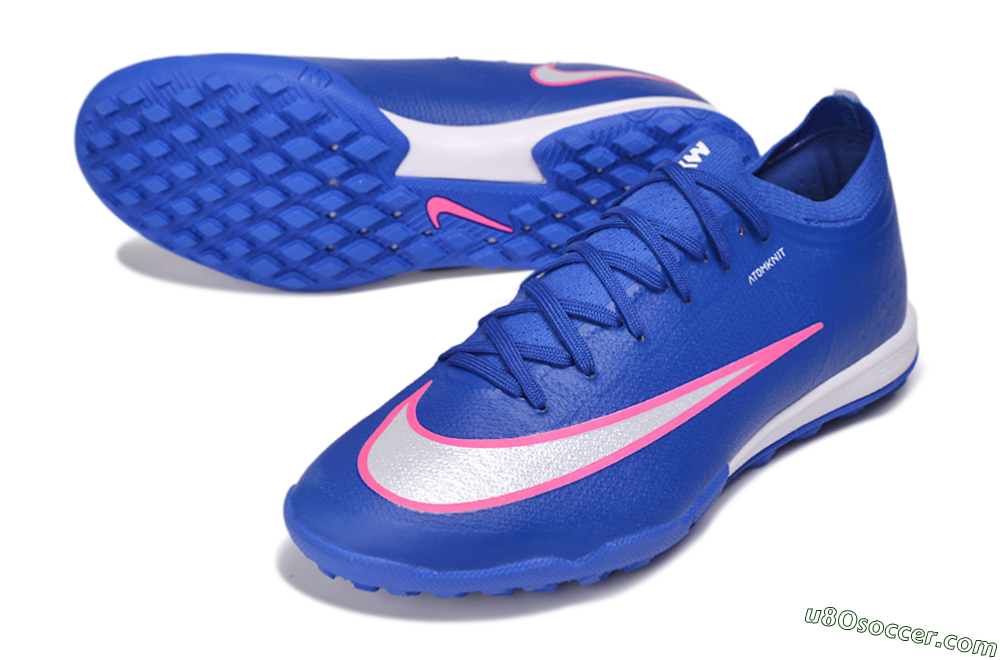 Nike Air Zoom Mercurial Vapor 17 Elite TF Artificial Turf Soccer Shoes - Blue/Royal Blue/Hyper Pink 3