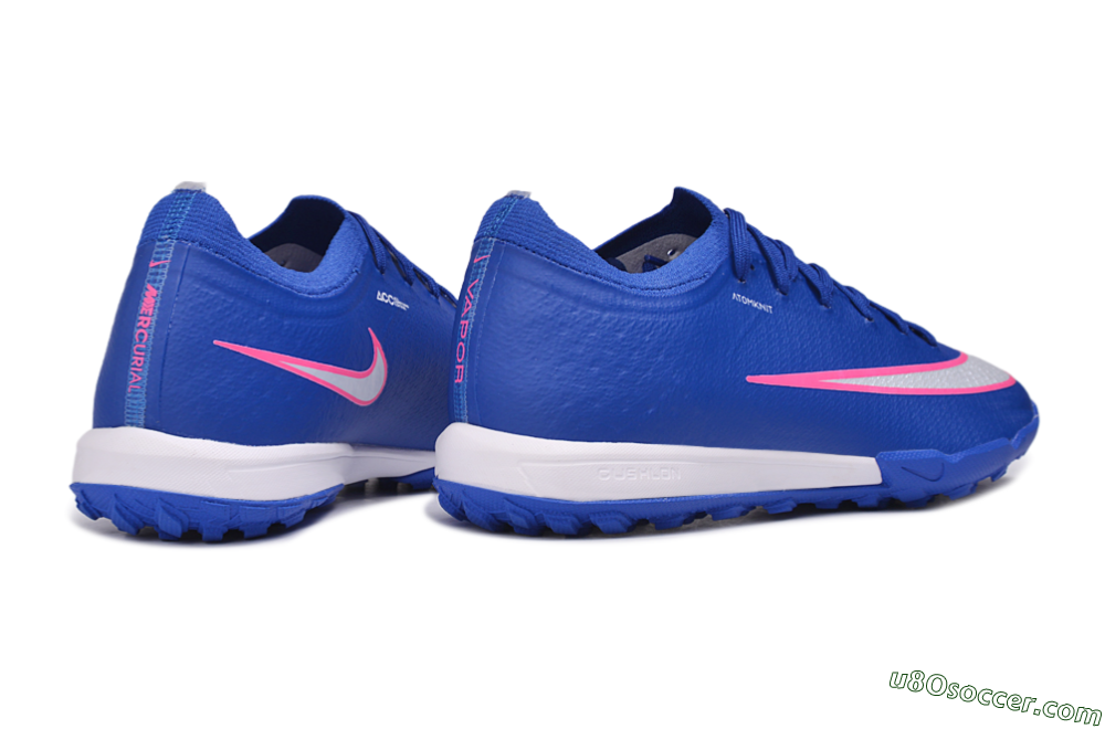 Nike Air Zoom Mercurial Vapor 17 Elite TF Artificial Turf Soccer Shoes - Blue/Royal Blue/Hyper Pink 6