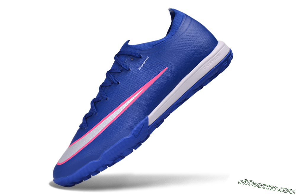 Nike Air Zoom Mercurial Vapor 17 Elite TF Artificial Turf Soccer Shoes - Blue/Royal Blue/Hyper Pink 5
