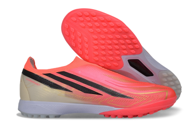 Adidas F50 Hyperfast Elite Laceless TF Artificial Turf Soccer Shoes - Pink/Electric Pink/Classic Black