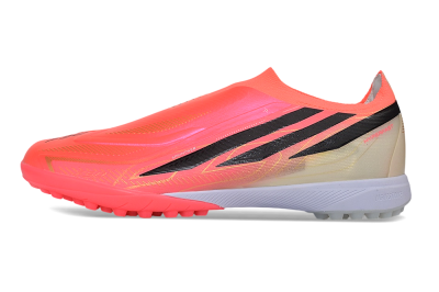 Adidas F50 Hyperfast Elite Laceless TF Artificial Turf Soccer Shoes - Pink/Electric Pink/Classic Black