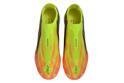 Adidas F50 Hyperfast Elite Laceless TF Artificial Turf Soccer Shoes - Yellow/Neon Green/Radiant Pink