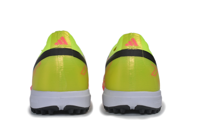 Adidas F50 Hyperfast Elite Laceless TF Artificial Turf Soccer Shoes - Yellow/Neon Green/Radiant Pink