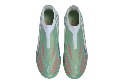 Adidas F50 Hyperfast Elite Laceless TF Artificial Turf Soccer Shoes - Green/Mint/Coral